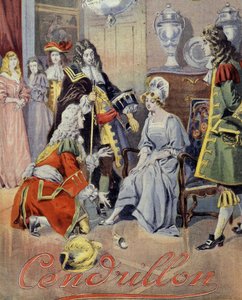Okładka „Kopciuszek”, opowieść o Perrault (esej o butach). autorstwa Unknown artist