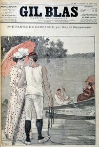 Okładka „”Gil Blas”” ilustrująca „”Część kampanii””” autorstwa Guy de Maupassant. 14.08.1892. autorstwa Unknown artist