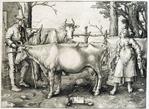 Maska i nabiał w Holandii autorstwa Unknown artist