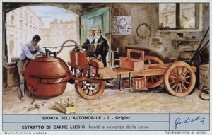 Cugnot Fardier - Chromo. Liebig autorstwa Unknown artist