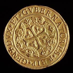 Waluta: cztery złote ECU. 1652 Banca Carige kolekcja numizmatyczna autorstwa Unknown artist