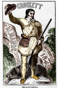 David Crockett (1786-1836), amerykański pionier - Almanach autorstwa Unknown artist