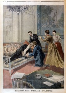 Śmierć Félixa Faure w salonach Elizejskiego - w „Le Petite Journal” z 26.02.1899 autorstwa Unknown artist