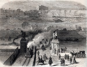Zburzenie Trocadero w Paryżu w 1866 r. - Zburzenie Tracadero w Paryżu w 1866 r. - autorstwa Unknown artist
