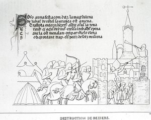 Zniszczenie Béziers autorstwa Unknown artist