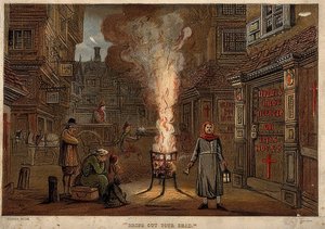 Wielka Plaga w Londynie, 1665 autorstwa Unknown