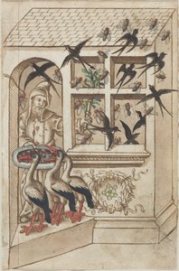 Nie mieć jaskółek pod jednym dachem [fol. 40 recto], ok. 1512-1514 (pióro i tusz) autorstwa Unknown Artist
