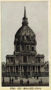 Dome des Invalides w Paryżu. Chromolitografia z końca XIX wieku. autorstwa Unknown artist