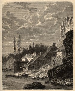 Douarnenez - Finistere - Bretania - grawerowanie w „” PATRIE” - OPIS PECTURESSE DE LA FRANCE EN 6 TOMÓW LUCIENA HUARDA - koniec XIX wieku autorstwa Unknown artist