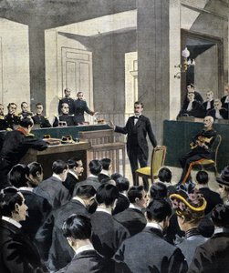 Sprawa Dreyfusa: zeznanie podpułkownika Georgesa Picquarta (1854-1914) na procesie pisarza Emile Zoli (w ślad za listem J