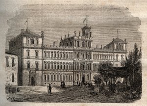 Pałac Książęcy w Modenie w XIX wieku - Pałac Książęcy 1634 - Pałac Książęcy w Modenie autorstwa Unknown artist