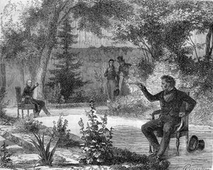 Pojedynek Benjamina Constanta i Forbin des Issarts w czerwcu 1822 roku. autorstwa Unknown artist