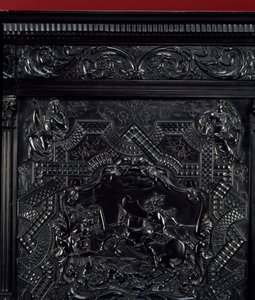 Praktyka Ebene. Horatius Cocles, rzymscy bohaterowie, broni mostu Sublicius w Rzymie przed atakiem Etrusków z Porsenny w 507 rpne. Szczegół. Około 1645 Paryż. Muzeum w Luwrze autorstwa Unknown artist