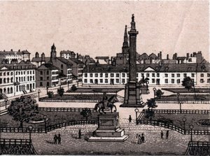Edynburg, Szkocja: widok na George Square w Edynburgu. w „” Świat ilustruje 168 odsłon”” Niedatowany (koniec XIX wieku) autorstwa Unknown artist