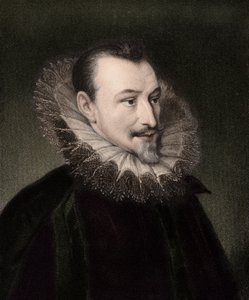 Edmund Spenser c1552/3-1599 - rycina - XIX wiek autorstwa Unknown artist
