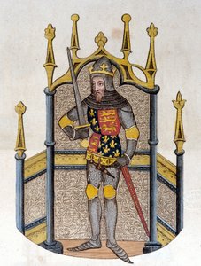 Edward III (1312-1377), król Anglii Grawerunek z początku XIX wieku autorstwa Unknown artist