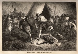 Cesarz (lub negus) Theodoros II (Tewodros) (ur. ok. 1818-1868, zwany Kassa Hailu przed koronacją na Imperium Etiopskie), groził swoim pistoletem panu Sternowi, angielskiemu misjonarzowi, który redygował biografię negusa, według której Theodoros poczułem si autorstwa Unknown artist