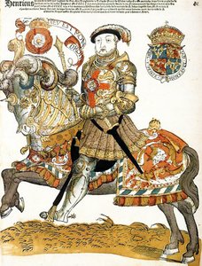 Angielski król Henryk VIII pokazany na koniu, Artysta nieznany, Riijksmueum, Amsterdam autorstwa Unknown artist
