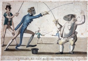 Anglik i jego mistrz szermierki - XIX wiek autorstwa Unknown artist