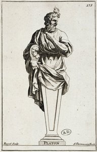 Grawerowanie posągu Platona autorstwa Unknown artist