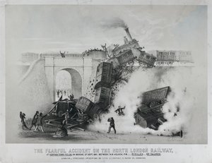 Straszny wypadek na North London Railway na Kentish Town Fields autorstwa Unknown artist