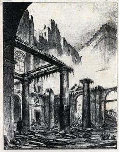 Pożar Teatru Włoskiego w Paryżu w 1838 r. autorstwa Unknown artist
