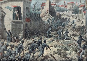 Pierwsza wojna światowa: bitwa pod Gorycją (Goritz) w dniach 9-10 sierpnia autorstwa Unknown Artist