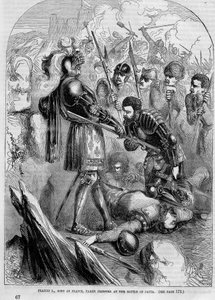 Francois I wzięty do niewoli w bitwie pod Pawią (1525) autorstwa Unknown artist