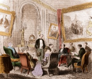 Francois Rene de Chateaubriand (1768-1848), francuski pisarz i polityk, czytający „Memoires d