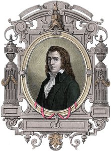 Rewolucja francuska: „”Portret Francois Babeuf dit Gracchus (1760-1797) revolutionaire”” Rycina XIX wieku. autorstwa Unknown artist