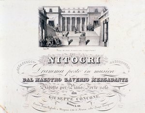 Frontyspicjum Nitocri, dzieło Mercadante autorstwa Unknown artist
