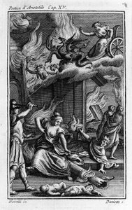 Frontyspicjum „Poetyki” greckiego filozofa Arystotelesa (384-322 p.n.e.). XVII wiek autorstwa Unknown artist