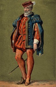 Gaspard de Coligny (1519-1572), admirał Francji. autorstwa Unknown artist