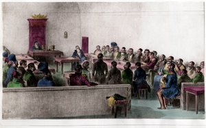 Walne Zgromadzenie Bojarzy (Boiard, Bojar), członków rosyjskiej arystokracji. Rycina XIX wieku. Prywatna kolekcja. autorstwa Unknown artist