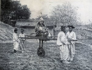 Generał Korean na krześle, aby zanieść to do cesarskiej publiczności autorstwa Unknown artist