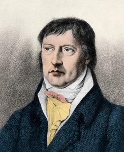 Georg Wilhelm Friedrich Hegel (1770-1831) angielski filozof, rycina c1825 autorstwa Unknown artist