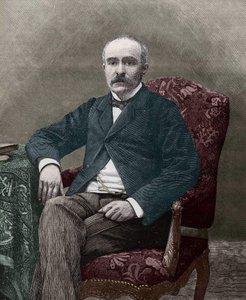 Georges Clemenceau (1841-1929), francuski polityk w 1885 roku. autorstwa Unknown artist