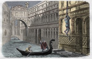 Giacomo Casanova (1725-1798) ucieka z The Leads, Wenecja, 31 października autorstwa Unknown artist