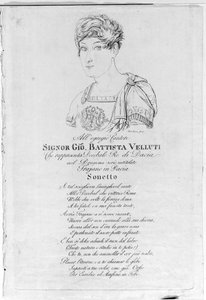 Giovanni Battista Velluti (1781-1861), ostatnia opera kastratów. autorstwa Unknown artist