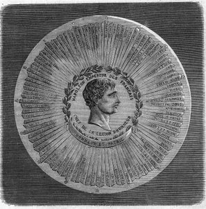 Wielka pieczęć Napoleona I Bonaparte (1769-1821) z 1804 r.: „” Napoleon Cesarz Francuzów, szef Legii Honorowej. Honor i Ojczyzna”. Grawerowanie w „”Wspaniałym wszechświecie”” autorstwa Unknown artist