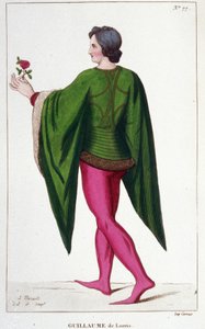 Guillaume de Lorris, francuski poeta (v.1200-v.1240). autorstwa Unknown artist