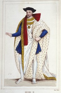 Henryk II, król Francji (1519 - 1559) grawerowanie z 1830 r autorstwa Unknown artist