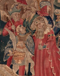 Historia św. Piata i św. Eleutery, scena 12: Zmartwychwstanie córki trybuna Szczegół. autorstwa Unknown artist