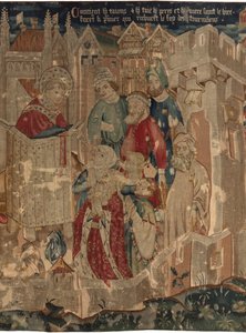 Historia św. Piata i św. Eleuthere, Scena 3: Święty Piat zostaje wysłany do Tournai w celu głoszenia wiary autorstwa Unknown artist