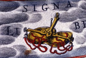 Horoskop: znak zodiaku, Waga. Grawerowanie z XVI wieku. autorstwa Unknown artist