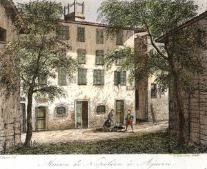 Dom Napoleona w Ajaccio - Kolorystyka XIX w. autorstwa Unknown artist