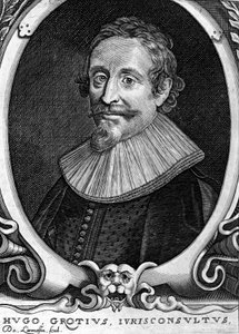 Hugo Grotius (1583-1645) (Huig de Groot), holenderski prawnik i dyplomata. autorstwa Unknown artist