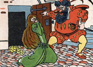 Ilustracja do filmu "Bluebeard" autorstwa Unknown Artist