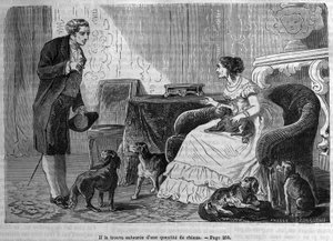 Ilustracja do „La Chartreuse de Parma” Stendhala w „Le Diary du dimanche” z 1872 roku. autorstwa Unknown artist