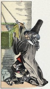 Ilustracja do bajki „Straszny Raminagrobis i myszy”””””””””””””””””””””””””””””””””””””””””””””””””””. W „Opowieściach z domu dla najmłodszych””. Anonimowy rycina z XIX wieku. autorstwa Unknown artist